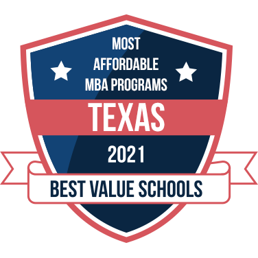 Most affordable MBA program Texas 2021