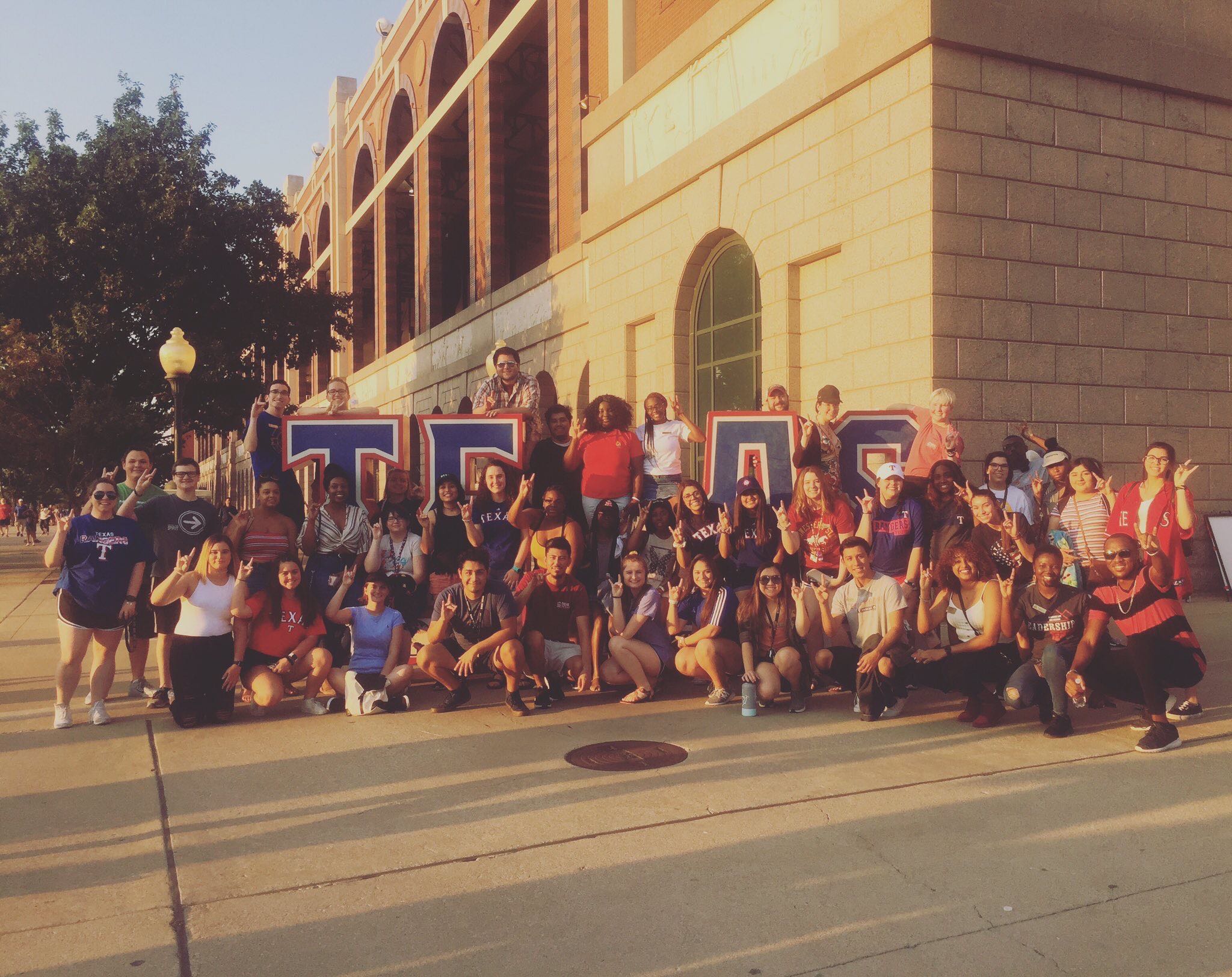 Get on the Bus event to a Texas Rangers game