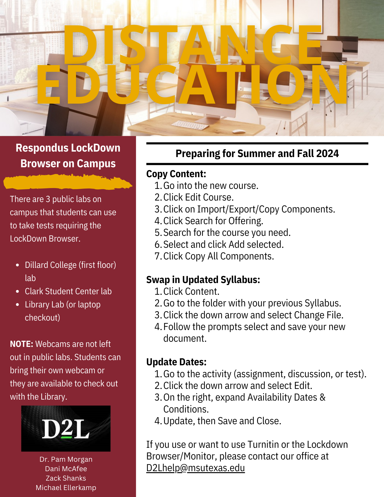 May 2024 Distance Education Newsletter. Click the image for an accessible PDF version.