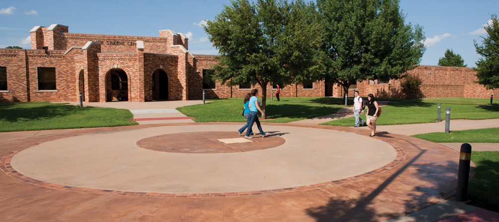 Outside front view of Clark Student Center entrance